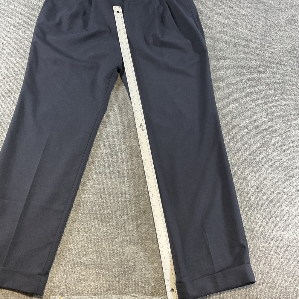 Lauren Ralph Lauren Dress Pants 36x30 Navy Pleated Cuffed Classic Fit Mens 36 30 - Picture 11 of 12